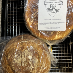 Roasted garlic sourdough loaf